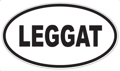 LEGGAT - Oval Sticker
