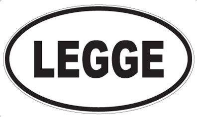 LEGGE - Oval Sticker