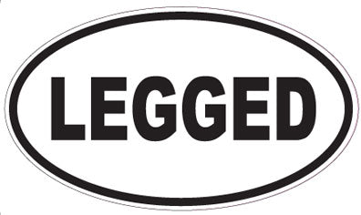 LEGGED - Oval Sticker