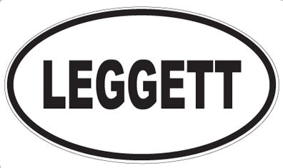 LEGGETT - Oval Sticker