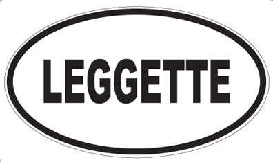 LEGGETTE - Oval Sticker