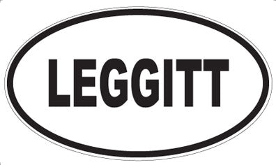 LEGGITT - Oval Sticker