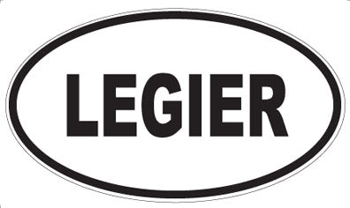 LEGIER - Oval Sticker