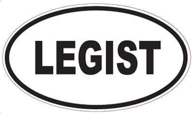 LEGIST - Oval Sticker