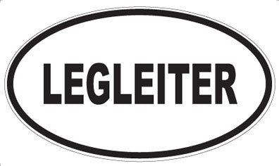 LEGLEITER - Oval Sticker