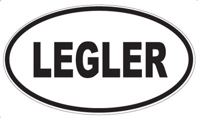 LEGLER - Oval Sticker