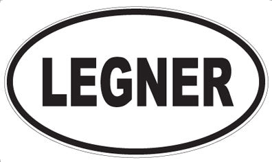 LEGNER - Oval Sticker