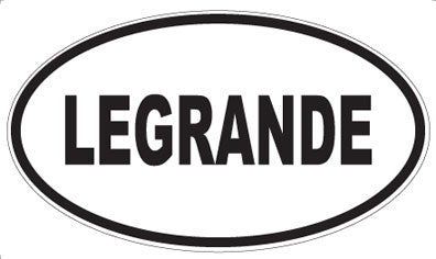 LEGRANDE - Oval Sticker