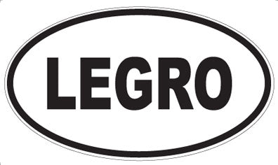 LEGRO - Oval Sticker