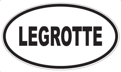 LEGROTTE - Oval Sticker