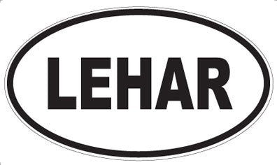LEHAR - Oval Sticker