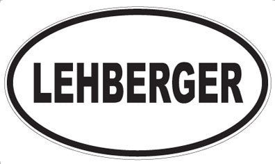 LEHBERGER - Oval Magnet