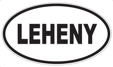 LEHENY - Oval Sticker