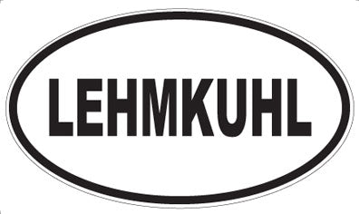 LEHMKUHL - Oval Sticker