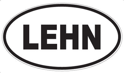 LEHN - Oval Sticker
