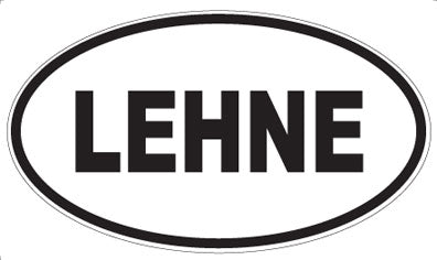 LEHNE - Oval Sticker