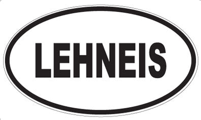LEHNEIS - Oval Sticker