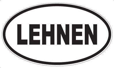 LEHNEN - Oval Sticker
