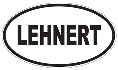 LEHNERT - Oval Sticker