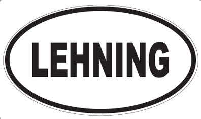 LEHNING - Oval Sticker