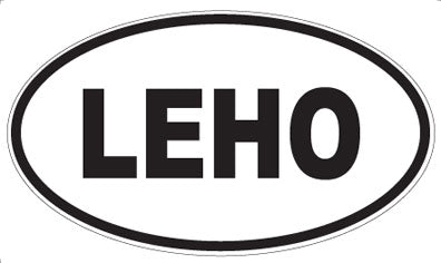 LEHO - Oval Sticker