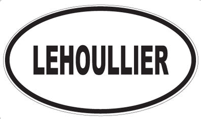 LEHOULLIER - Oval Sticker