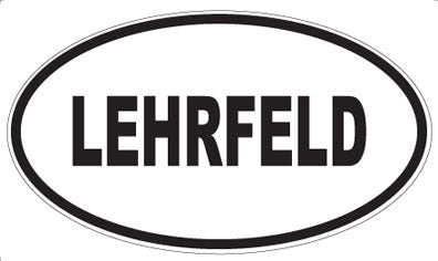 LEHRFELD - Oval Sticker