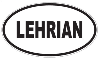 LEHRIAN - Oval Sticker