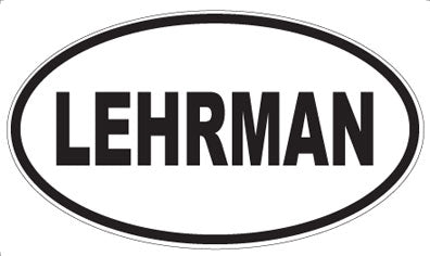 LEHRMAN - Oval Magnet