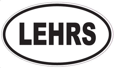 LEHRS - Oval Magnet