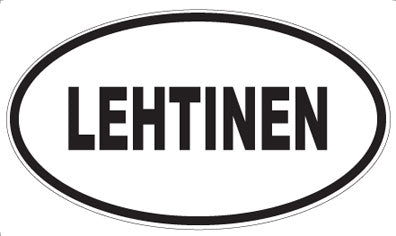 LEHTINEN - Oval Sticker