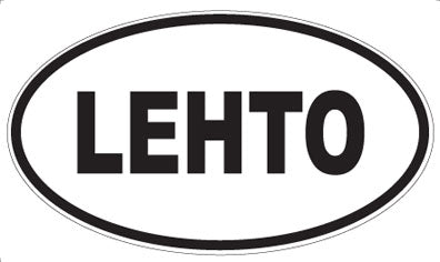 LEHTO - Oval Sticker