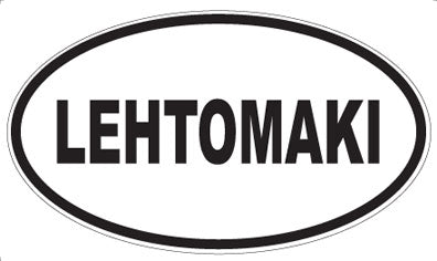 LEHTOMAKI - Oval Magnet