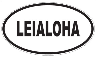 LEIALOHA - Oval Sticker
