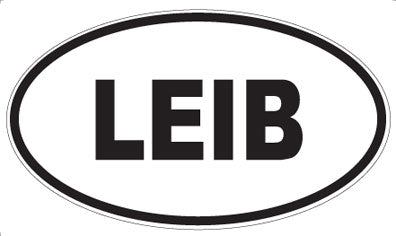 LEIB - Oval Sticker