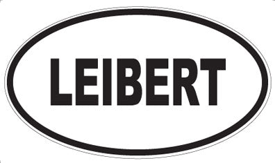 LEIBERT - Oval Sticker