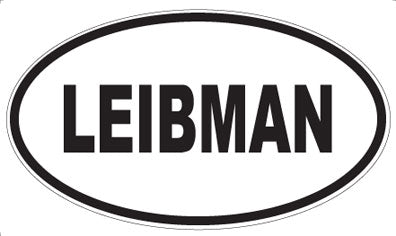LEIBMAN - Oval Sticker