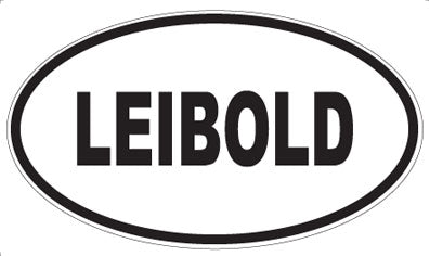 LEIBOLD - Oval Sticker