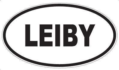 LEIBY - Oval Sticker