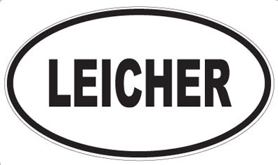 LEICHER - Oval Sticker