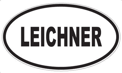 LEICHNER - Oval Sticker