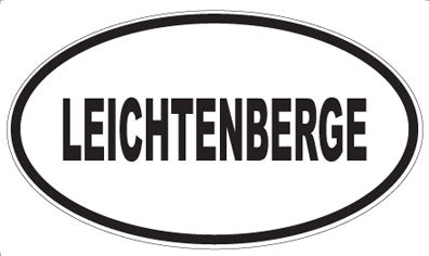 LEICHTENBERGE - Oval Sticker