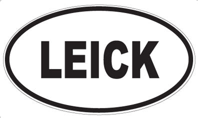 LEICK - Oval Sticker