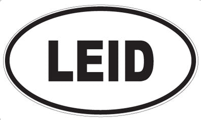 LEID - Oval Sticker