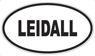 LEIDALL - Oval Sticker