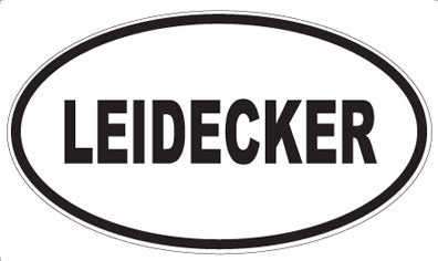 LEIDECKER - Oval Magnet