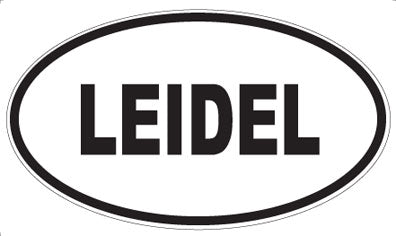 LEIDEL - Oval Sticker