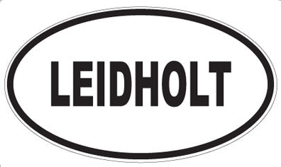 LEIDHOLT - Oval Sticker