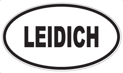 LEIDICH - Oval Sticker