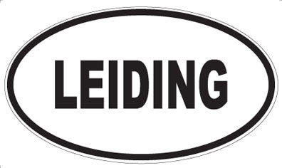 LEIDING - Oval Magnet